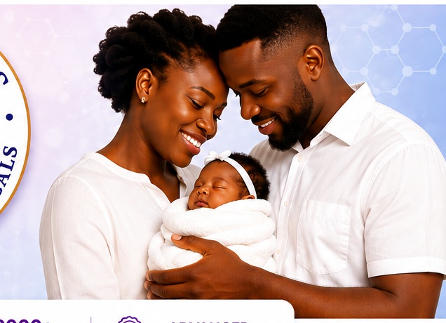 Happy parents with their newborn baby